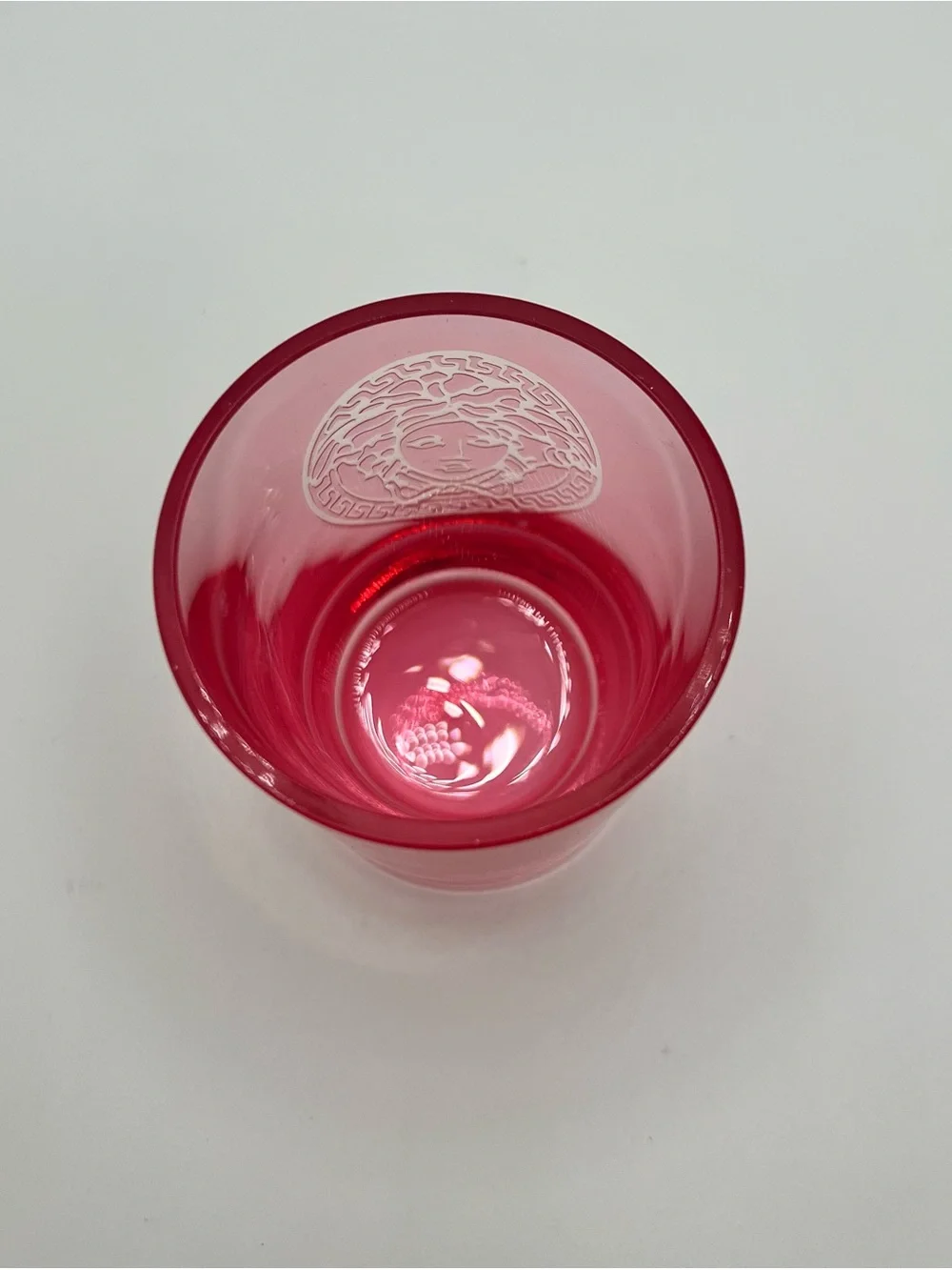 Versace Pink Medusa Etched Votive Holder